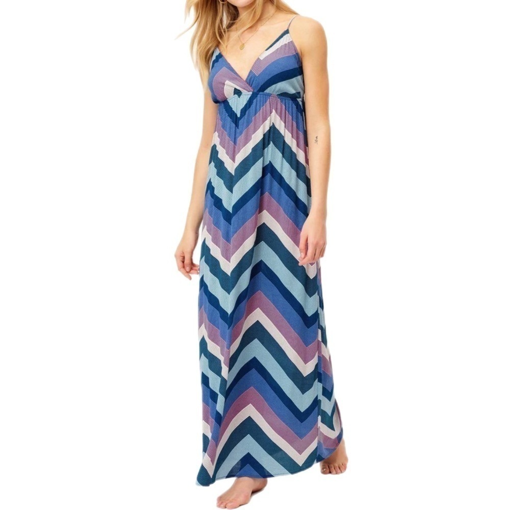 Lovestitch Women’s Summer Stripes Maxi Dress Size Small